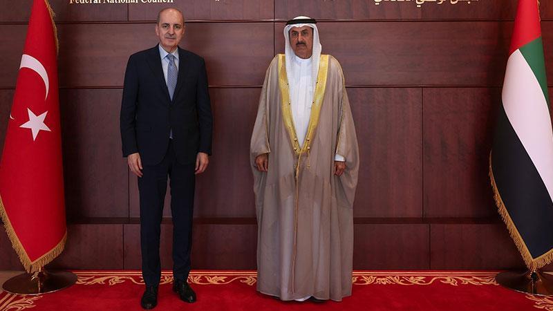 Kurtulmuş, BAE Federal Konsey Başkanı Ghobash ile görüştü