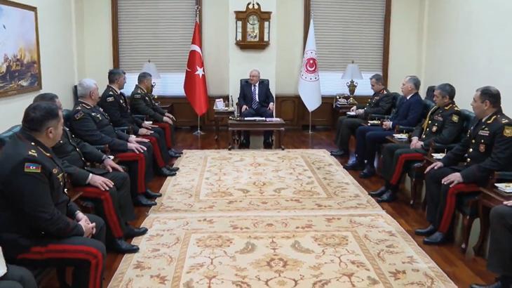 Bakan Güler, Azerbaycan Silahlı Kuvvetlerinde görevli generalleri kabul etti