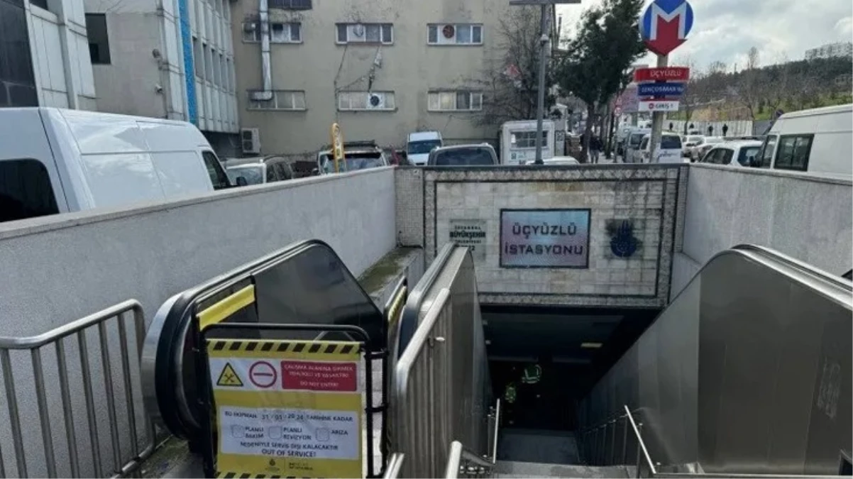 Esenler’de metro istasyonundaki yürüyen merdiven çöktü