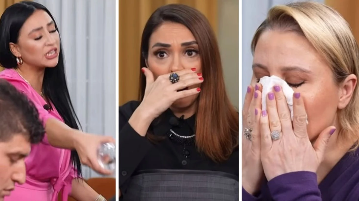 Yemekteyiz’te ortalık karıştı! Aldığı puanı beğenmeyen yarışmacı, rakibine su attı