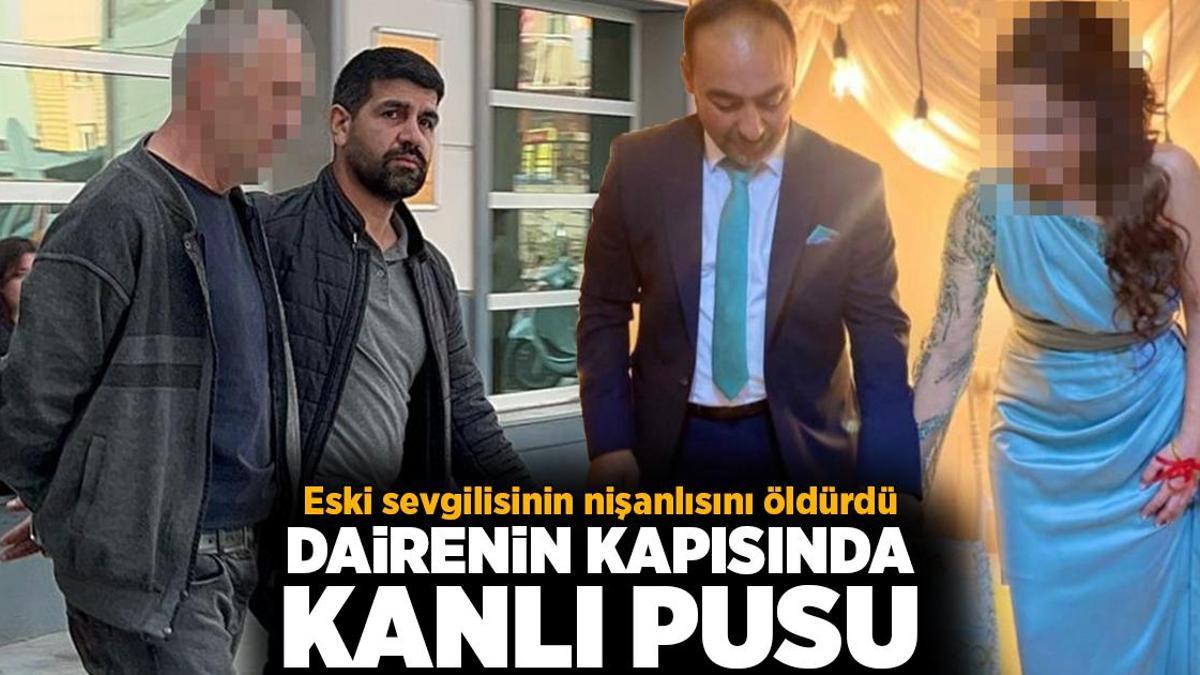 Apartman dairesinin önünde kanlı pusu!