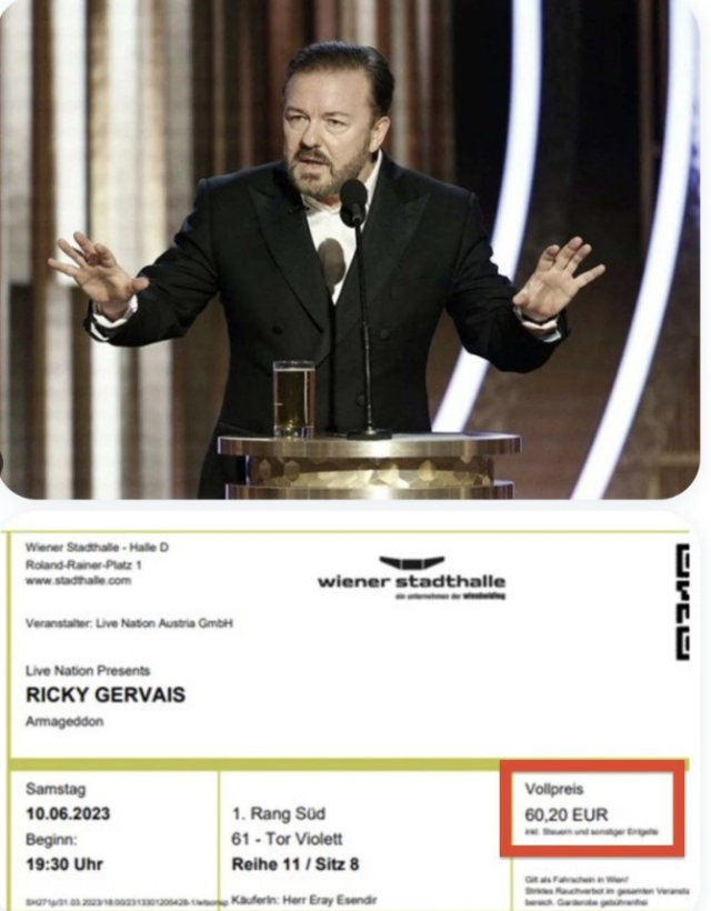 Ünlü komedyen Ricky Gervais ile aynı salonda sahneye çıkacak olan Cem Yılmaz, bilet fiyatıyla ikiye katladı