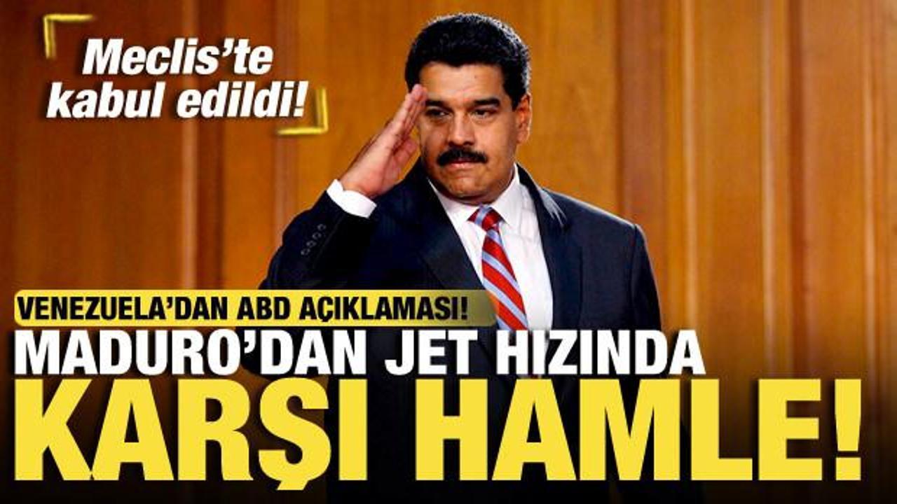 Venezuela’dan ABD açıklaması! Maduro’dan karşı hamle!