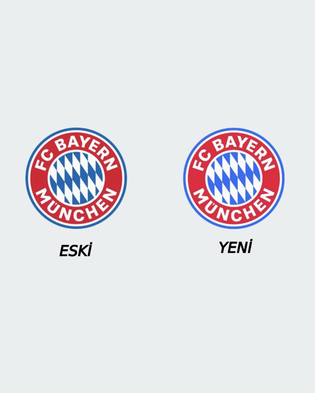 Bayern Münih logosundaki değişim herkesi şaşırttı