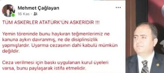 Teğmenlere destek veren savcı Mehmet Çağlayan, HSK tarafından açığa alındı