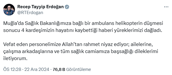 Muğla'da hastaneye çarpan helikopter düştü: 4 kişi hayatını kaybetti