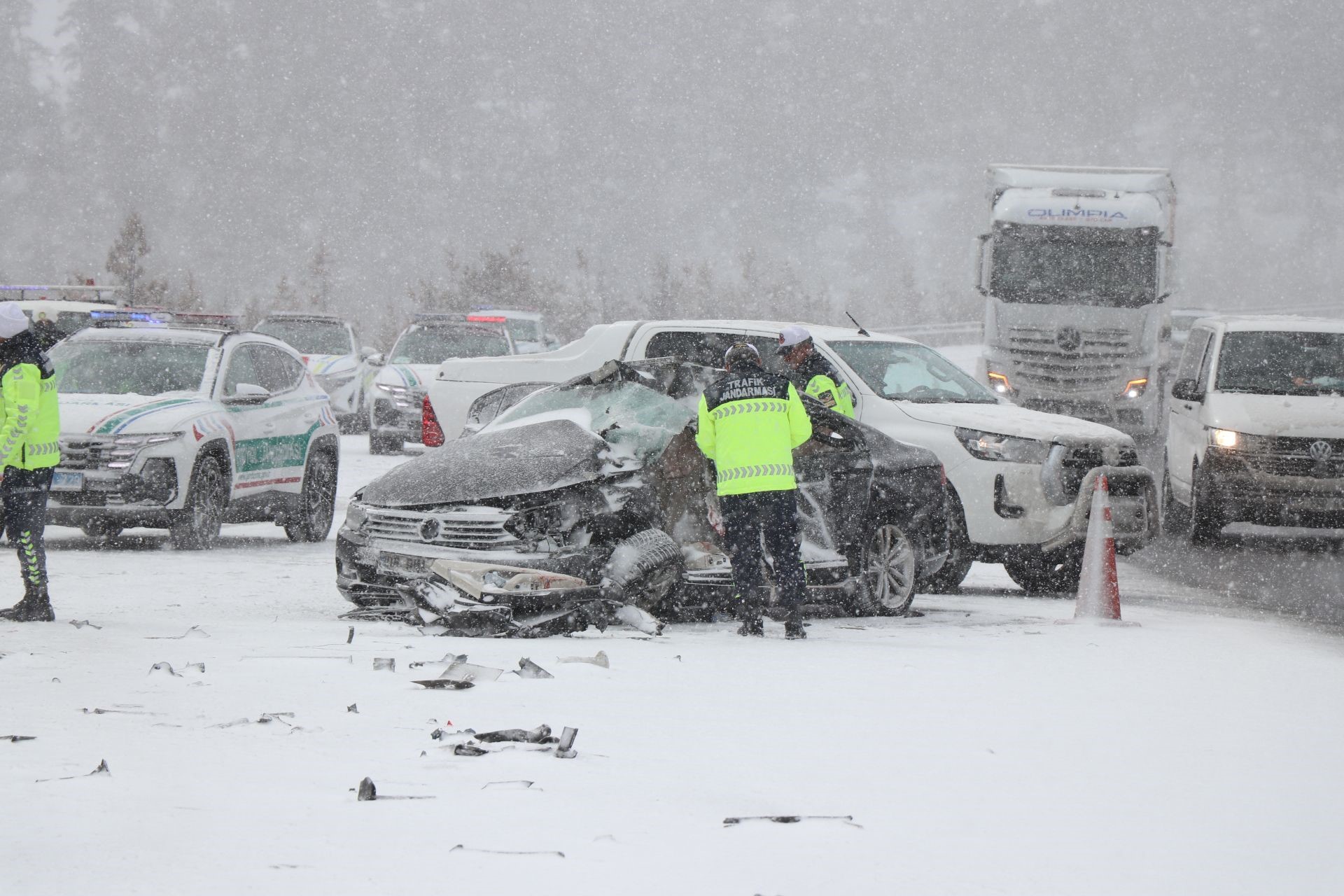 Cumhurbaşkanlığı konvoyunda feci kaza: 2 şehit