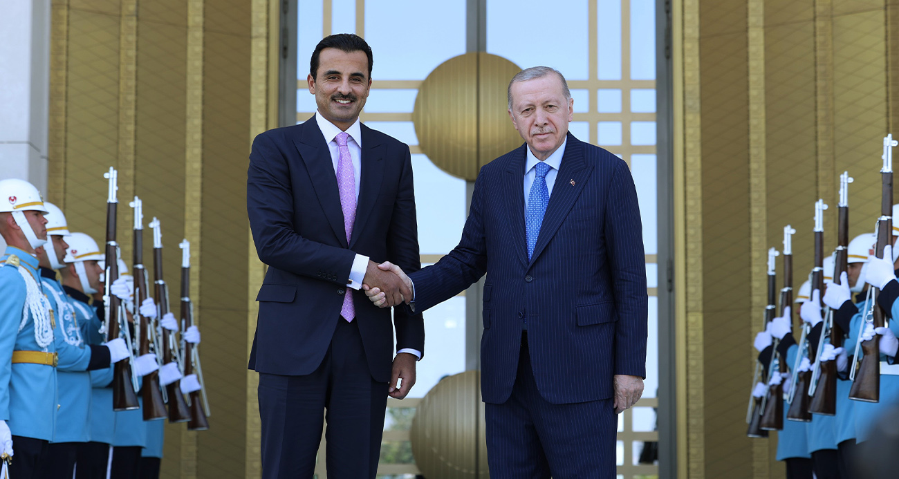 Cumhurbaşkanı Erdoğan, Katar Emiri Al Sani ile görüştü