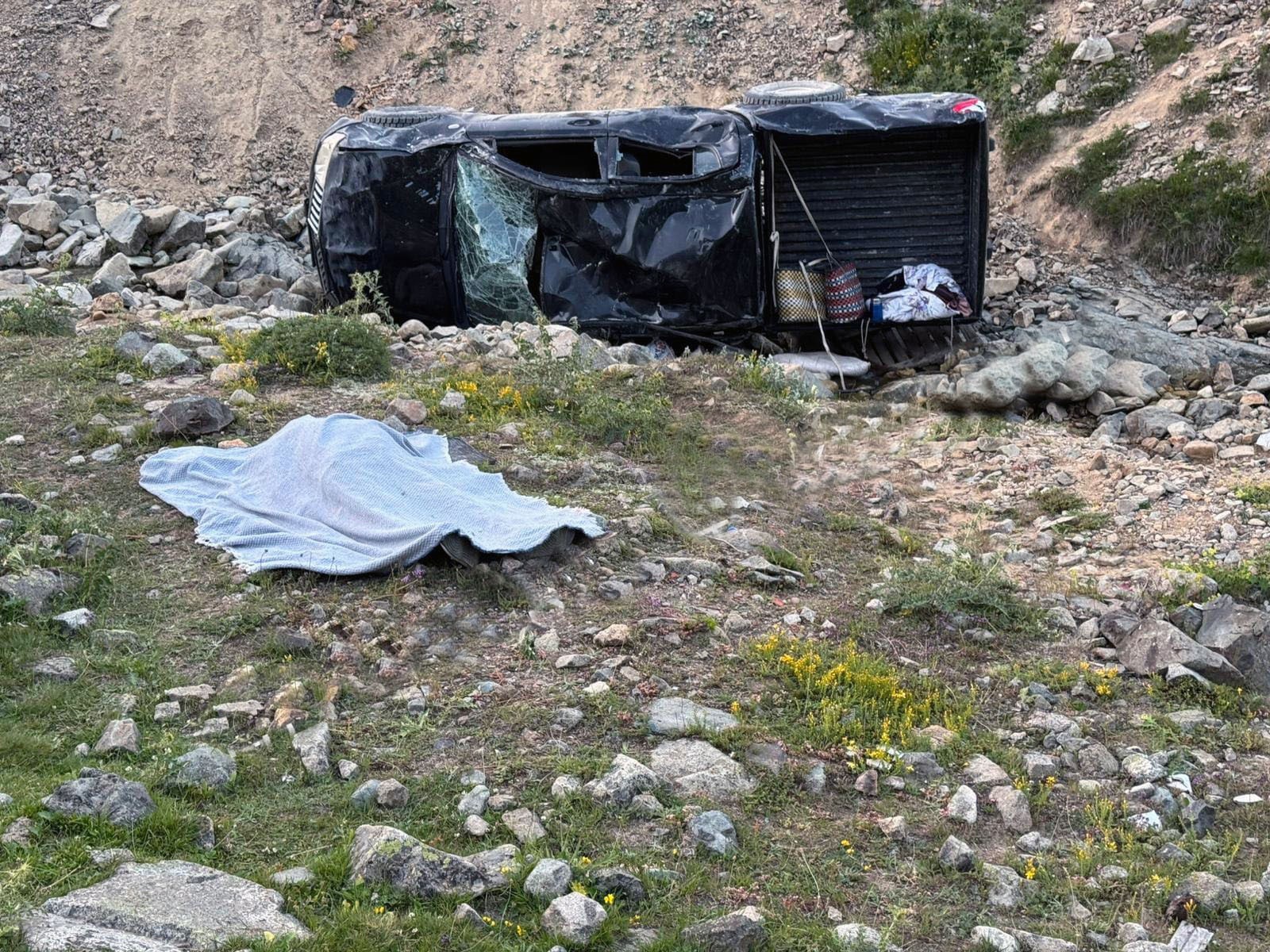 Yayla yolunda feci kaza: 2 ölü, 4 yaralı