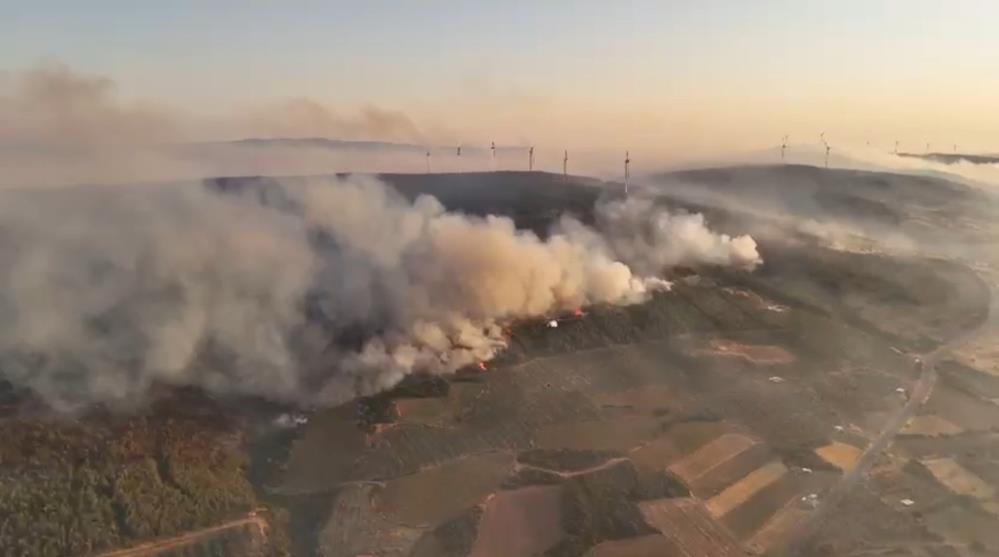 Şarköy’deki orman yangını 22. saatine girdi