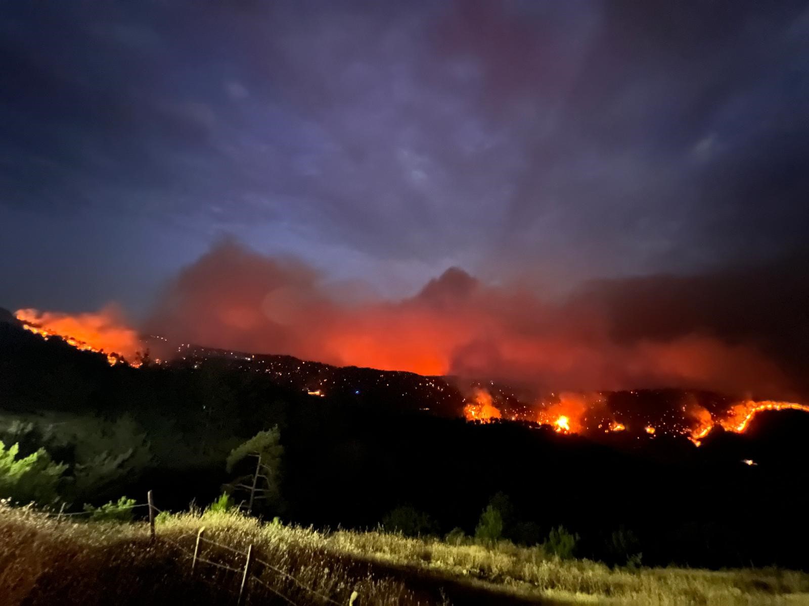 Vali Ünlüer: “Orman yangınını kısa sürede kontrol altına almak için elimizden geleni yapıyoruz”