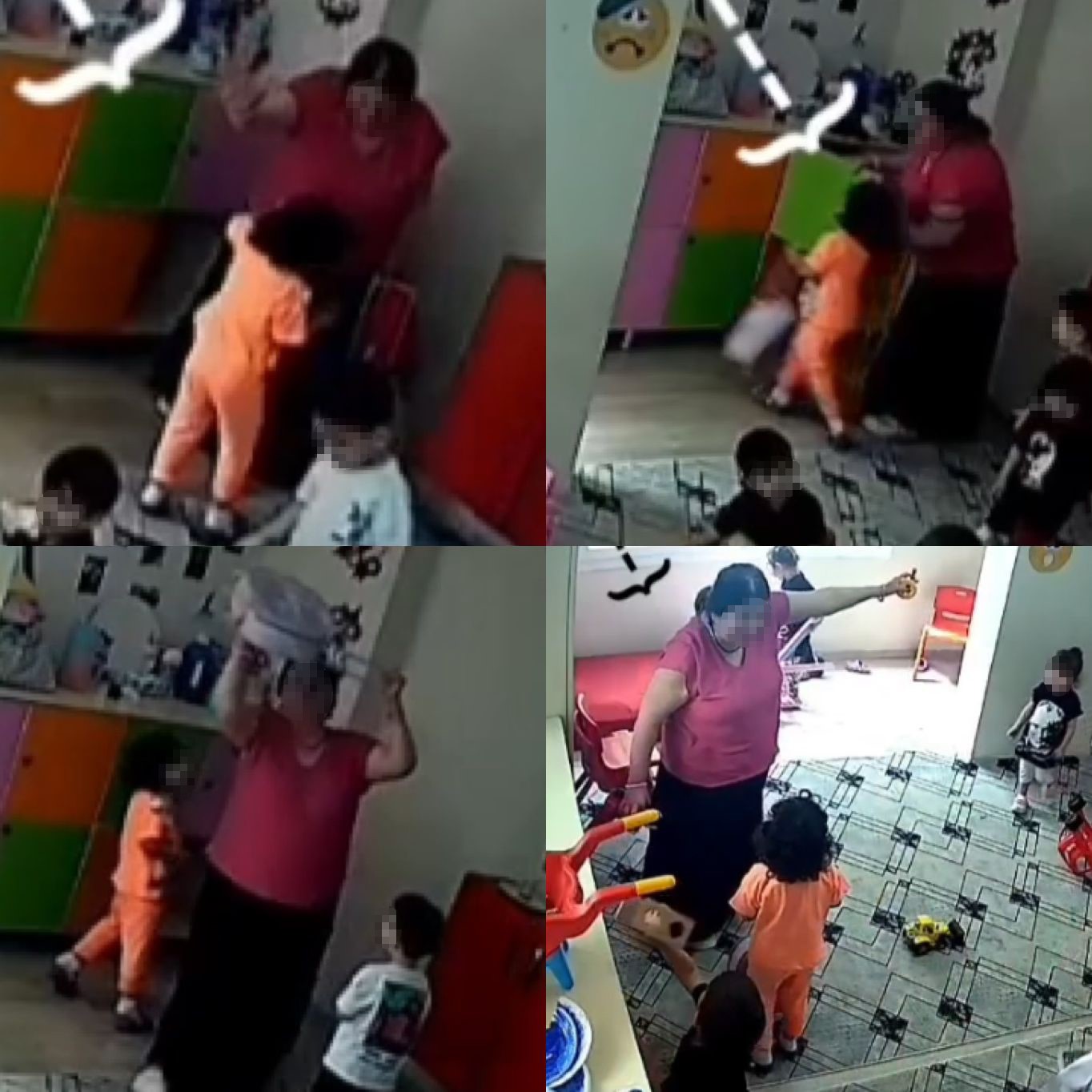 Kreşte kötü muameleye gelen ceza annenin tepkisine neden oldu