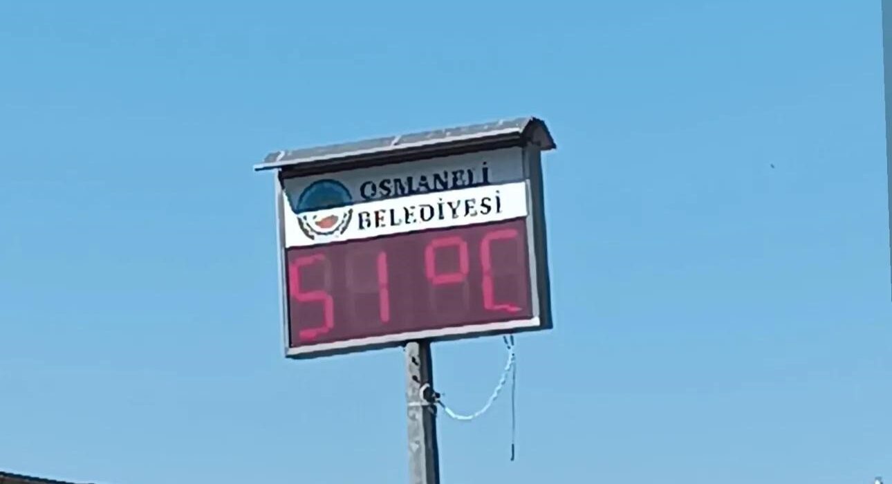 Osmaneli’nde sıcaklık rekoru, termometreler 51 dereceyi gösterdi