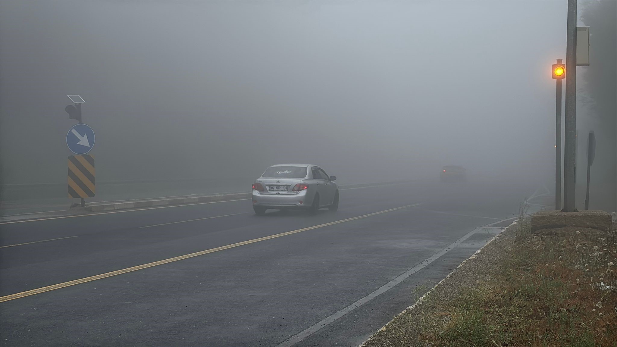 Bolu Dağı’nda sis etkili oluyor: Görüş mesafesi 25 metre