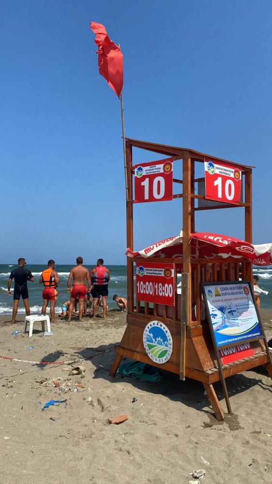 Sakarya sahillerinde denize girmek yasaklandı