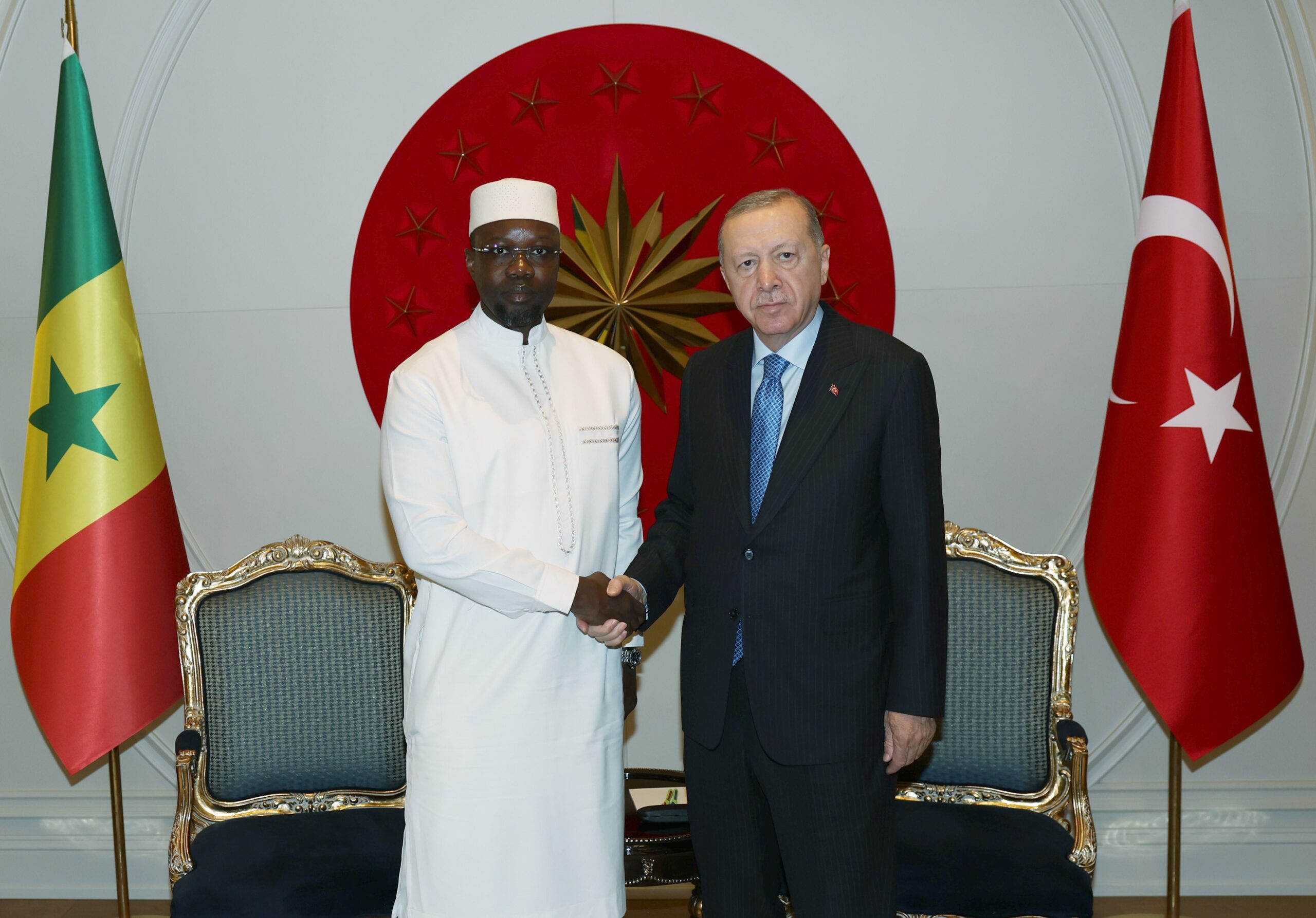 Cumhurbaşkanı Erdoğan, Senegal Başbakanı Sonko’yu kabul etti