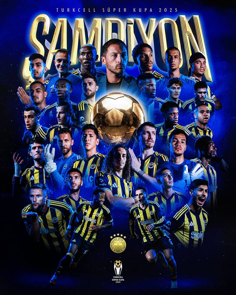 Süper Kupa Finali’nde kazanan Fenerbahçe oldu