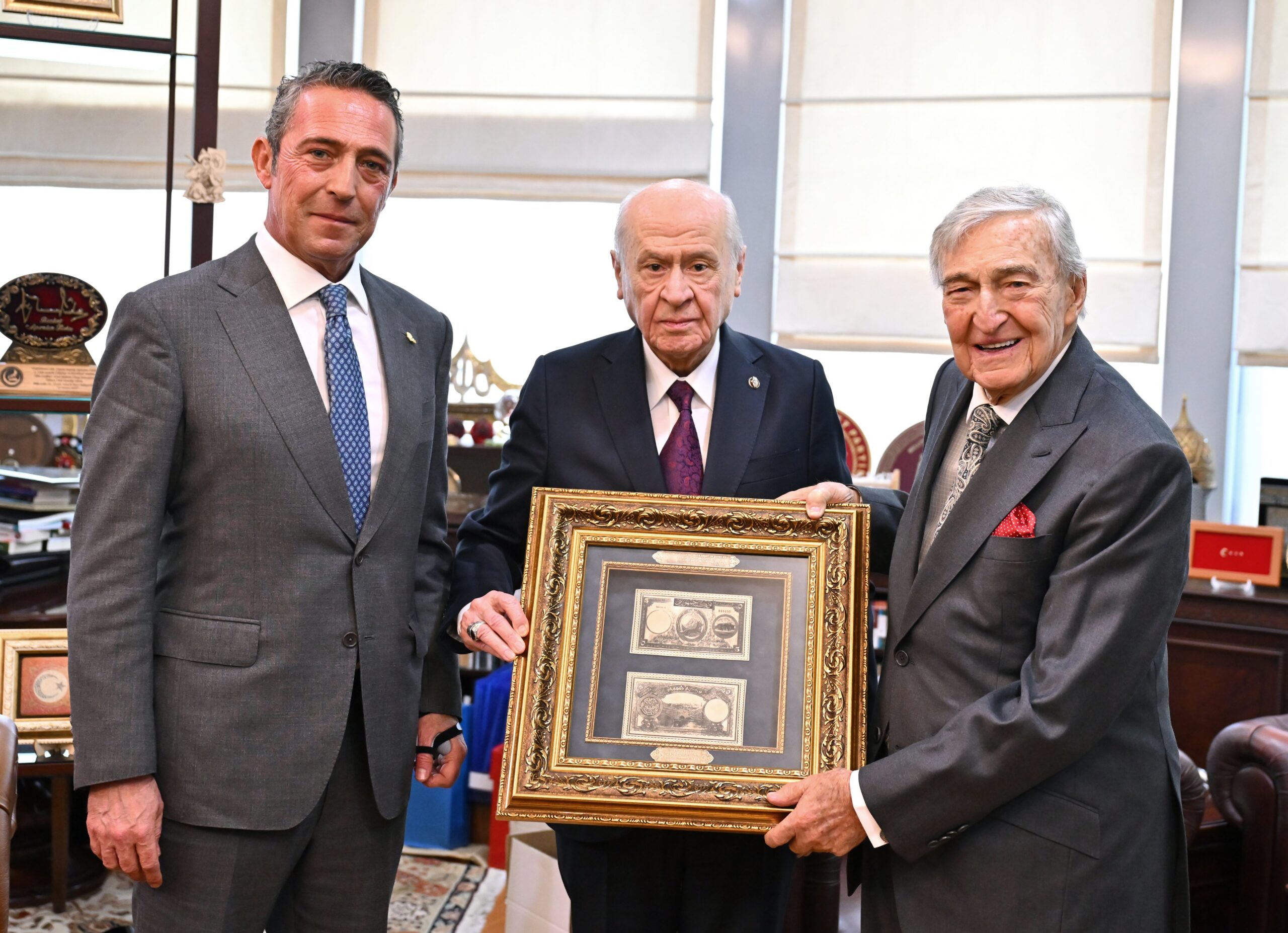 Rahmi Koç ve Ali Koç’tan Devlet Bahçeli’ye Ziyaret